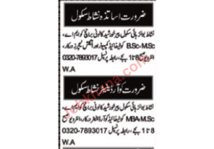 Teaching Jobs at Nishat Boys High School Multan