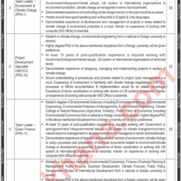 Ministry of Climate Change Jobs 2024 – Apply Online